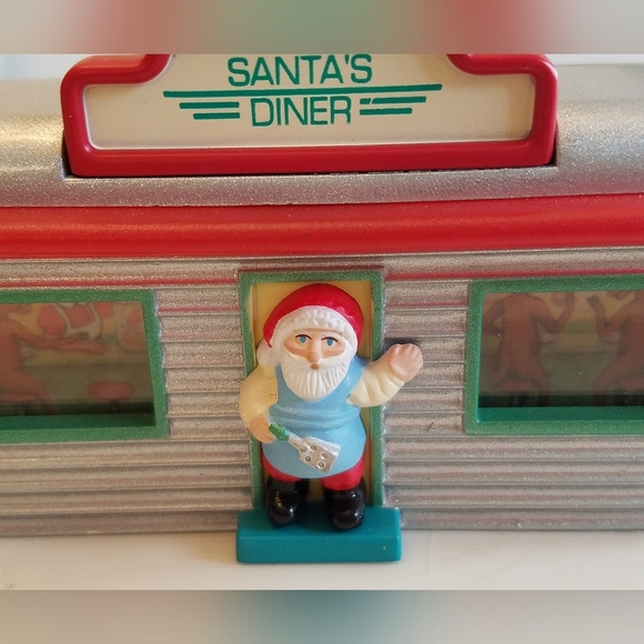 Santa's Diner 1995 Hanging Lighted Ornament Christmas Holiday - Picture 7 of 10